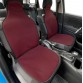 Coppia Schienale Anteriore Con Poggiatesta, Modello Universale, Schienali Auto, 100% Poliestere - Bordeaux Cod. 8950